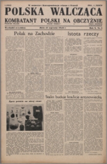 Polska Walcząca - Kombatant Polski na Obczyźnie 1948.01.31, R. 10 nr 5