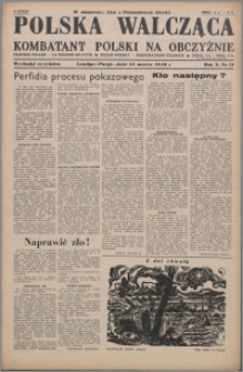 Polska Walcząca - Kombatant Polski na Obczyźnie 1948.03.13, R. 10 nr 11