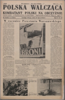 Polska Walcząca - Kombatant Polski na Obczyźnie 1948.07.31, R. 10 nr 31
