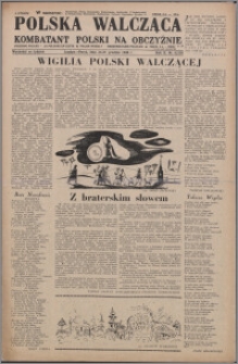 Polska Walcząca - Kombatant Polski na Obczyźnie 1948.12.25-1948.12.31, R. 10 nr 52-53