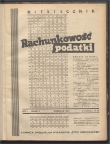Rachunkowość - Podatki 1947, R. 1 nr 3
