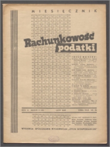 Rachunkowość - Podatki 1949, R. 3 nr 2 (20)