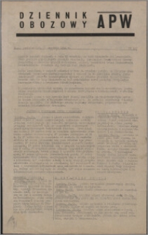 Dziennik Obozowy APW 1944.09.25 nr 197