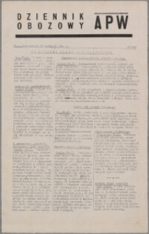 Dziennik Obozowy APW 1944.11.27 nr 249
