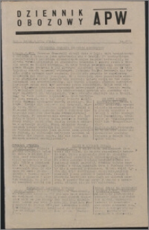 Dziennik Obozowy APW 1944.12.06 nr 257