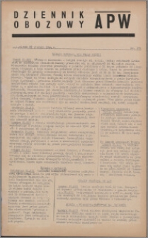 Dziennik Obozowy APW 1944.12.22 nr 271