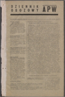 Dziennik Obozowy APW 1945.01.02, R. 2 nr 1