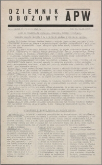 Dziennik Obozowy APW 1945.01.26, R. 2 nr 20