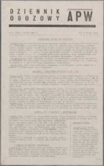 Dziennik Obozowy APW 1945.02.07, R. 2 nr 30