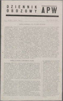 Dziennik Obozowy APW 1945.02.09, R. 2 nr 32