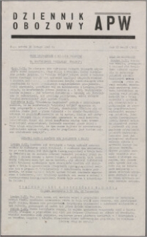 Dziennik Obozowy APW 1945.02.10, R. 2 nr 33
