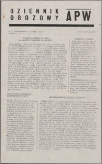 Dziennik Obozowy APW 1945.02.19, R. 2 nr 40