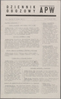 Dziennik Obozowy APW 1945.02.22, R. 2 nr 43
