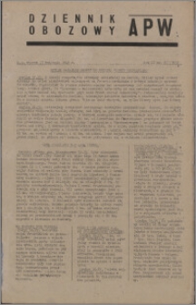 Dziennik Obozowy APW 1945.04.17, R. 2 nr 87