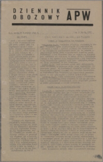 Dziennik Obozowy APW 1945.04.25, R. 2 nr 94