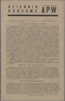 Dziennik Obozowy APW 1945.05.09, R. 2 nr 105