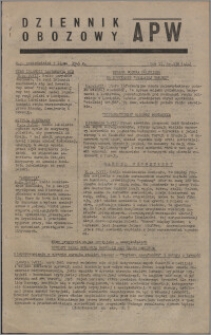 Dziennik Obozowy APW 1945.07.09, R. 2 nr 138