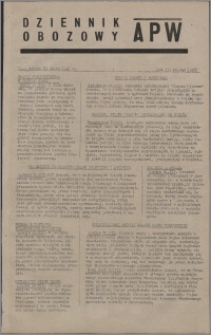 Dziennik Obozowy APW 1945.07.21, R. 2 nr 149