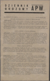 Dziennik Obozowy APW 1945.07.28, R. 2 nr 155