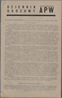 Dziennik Obozowy APW 1945.08.01, R. 2 nr 158