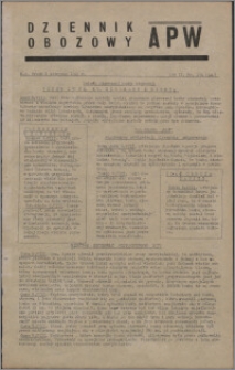 Dziennik Obozowy APW 1945.08.08, R. 2 nr 164