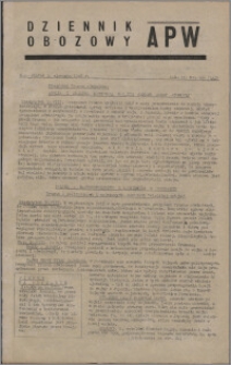 Dziennik Obozowy APW 1945.08.10, R. 2 nr 166 + nr 166 A