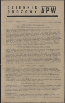 Dziennik Obozowy APW 1945.08.11, R. 2 nr 167
