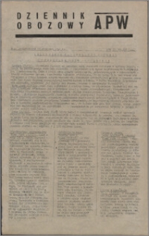 Dziennik Obozowy APW 1945.08.13, R. 2 nr 168