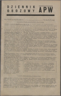 Dziennik Obozowy APW 1945.08.14, R. 2 nr 169