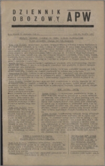 Dziennik Obozowy APW 1945.08.21, R. 2 nr 174