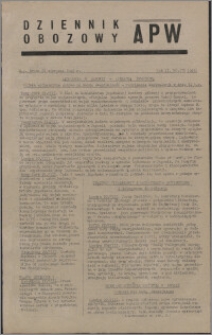 Dziennik Obozowy APW 1945.08.22, R. 2 nr 175