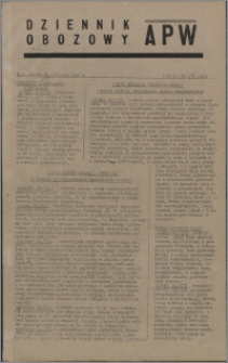 Dziennik Obozowy APW 1945.08.25, R. 2 nr 178