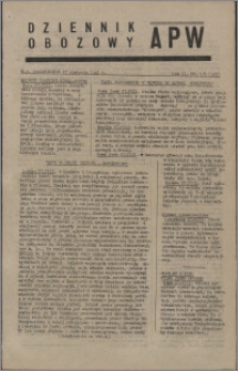 Dziennik Obozowy APW 1945.08.27, R. 2 nr 179