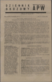 Dziennik Obozowy APW 1945.08.28, R. 2 nr 180