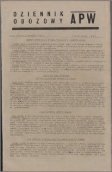 Dziennik Obozowy APW 1945.09.15, R. 2 nr 196