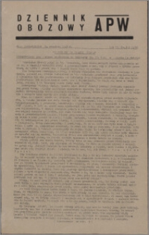 Dziennik Obozowy APW 1945.09.24, R. 2 nr 202