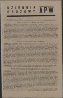 Dziennik Obozowy APW 1945.09.25, R. 2 nr 203