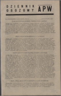 Dziennik Obozowy APW 1945.10.08, R. 2 nr 214