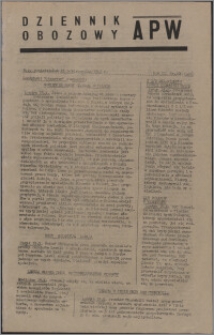 Dziennik Obozowy APW 1945.10.15, R. 2 nr 220