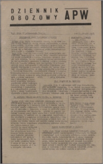 Dziennik Obozowy APW 1945.10.17, R. 2 nr 222