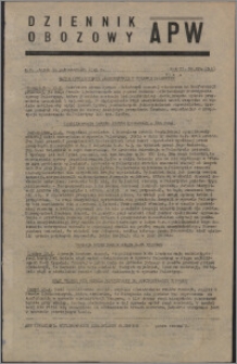 Dziennik Obozowy APW 1945.10.19, R. 2 nr 224