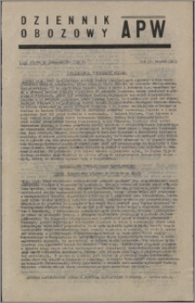 Dziennik Obozowy APW 1945.10.20, R. 2 nr 225