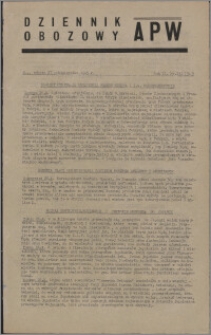 Dziennik Obozowy APW 1945.10.27, R. 2 nr 231
