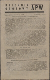 Dziennik Obozowy APW 1945.11.12, R. 2 nr 243