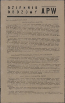 Dziennik Obozowy APW 1945.11.15, R. 2 nr 246