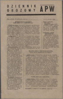 Dziennik Obozowy APW 1945.11.17, R. 2 nr 248