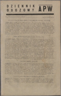 Dziennik Obozowy APW 1945.11.22, R. 2 nr 252