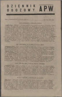 Dziennik Obozowy APW 1945.11.26, R. 2 nr 255