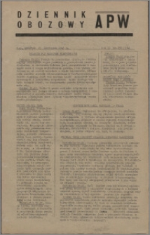 Dziennik Obozowy APW 1945.11.29, R. 2 nr 258