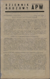 Dziennik Obozowy APW 1945.12.03, R. 2 nr 261